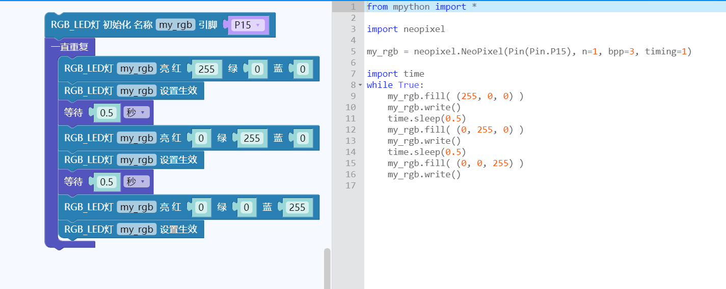 乐动模块-使用示例-RGB LED.png